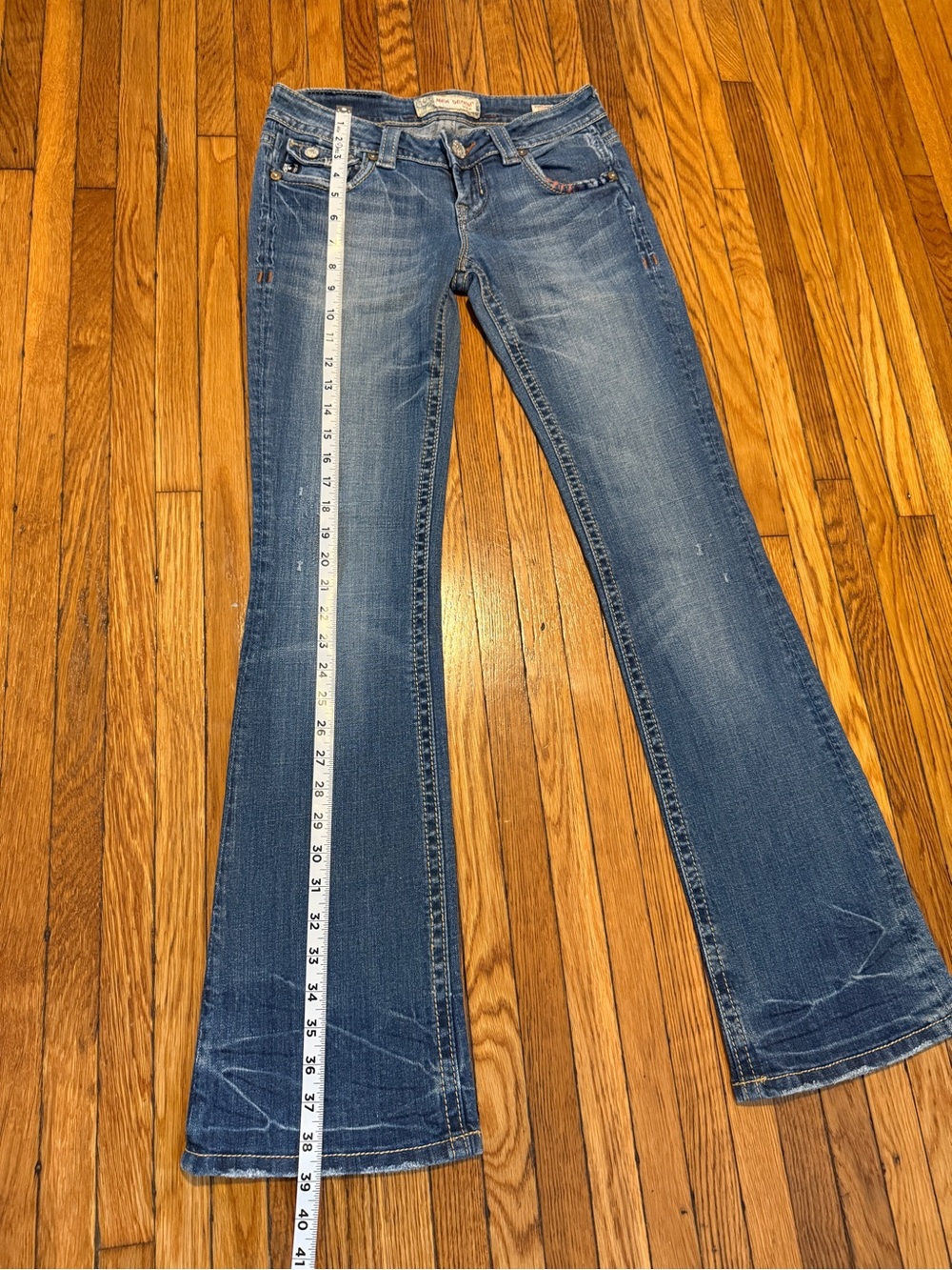 Vintage MEK Denim Oaxaca Low-Rise Bootcut Jeans Embroidered Y2K - Picture 9 of 9